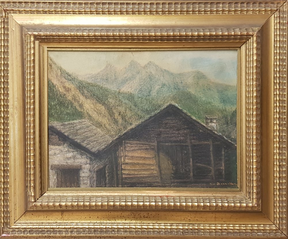 giuseppe bozzalla: Paesaggio a Pollone